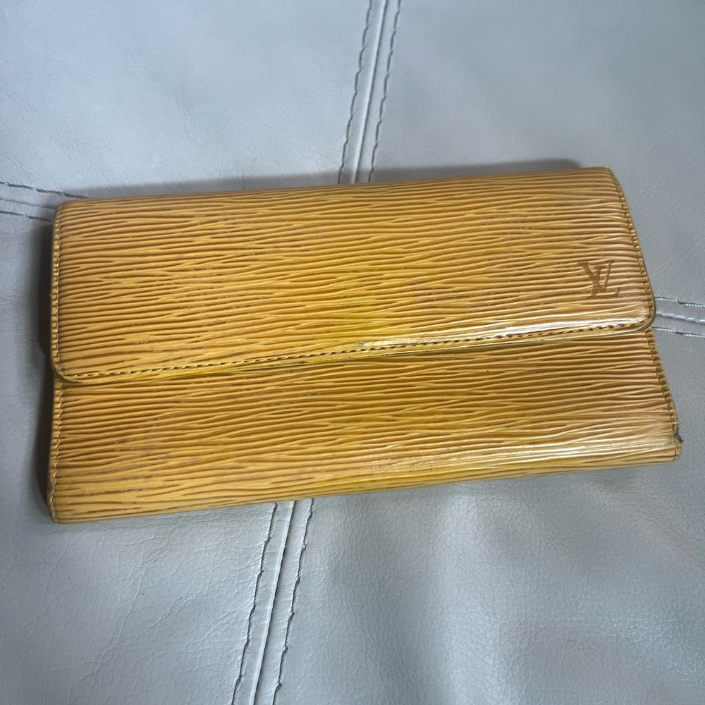 Vintage Louis Vuitton Mustard Yellow Wallet